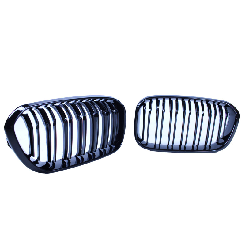 GRILLE DE CALANDRE NOIR BRILLANT POUR BMW SÉRIE 1 (2015-2019 LCI, F20 F21)